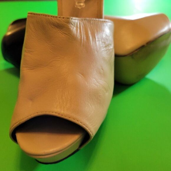 ALDO WOMEN'S LEATHER OPEN TOE ANKLE STRAP SANDAL - Picture 11 of 13